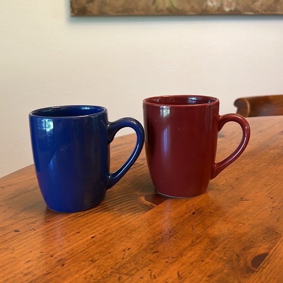 Royal Norfolk Coffee Tea Mugs - Set of 4 Red, Green, Blue and Purple - Picture 7 of 16